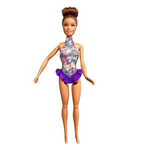 Barbie Hispanic Ribbon Gymnast You Can Be Anything Doll 2015 Leotard Gymnastics
